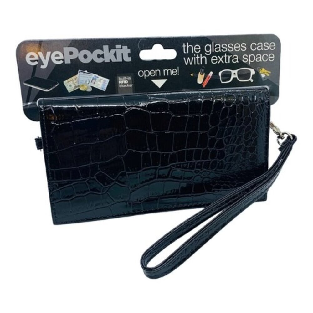 Just Solutions Eye Pockit Glass Case Clutch Shoulder Bag RFID Wallet Phone Case